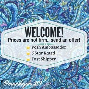 WELCOME to my closet! 💜  Offers greatly appreciated, same or next day shipping!